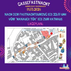 Lageplan zur Gassefastnacht