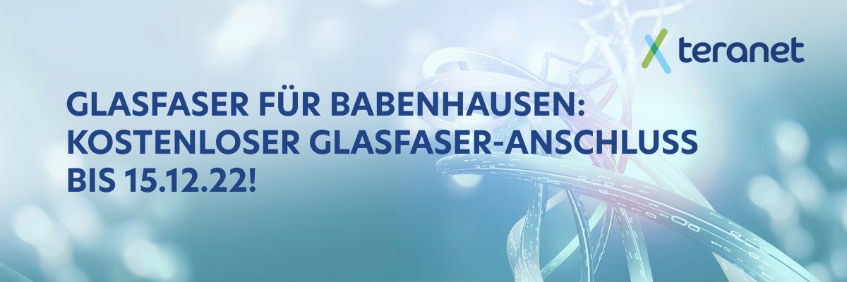 Werbung für Glasfaser-Anschluss in Babenhausen