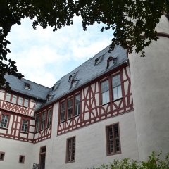 Auf diesem Bild ist das Schloss zu sehen.